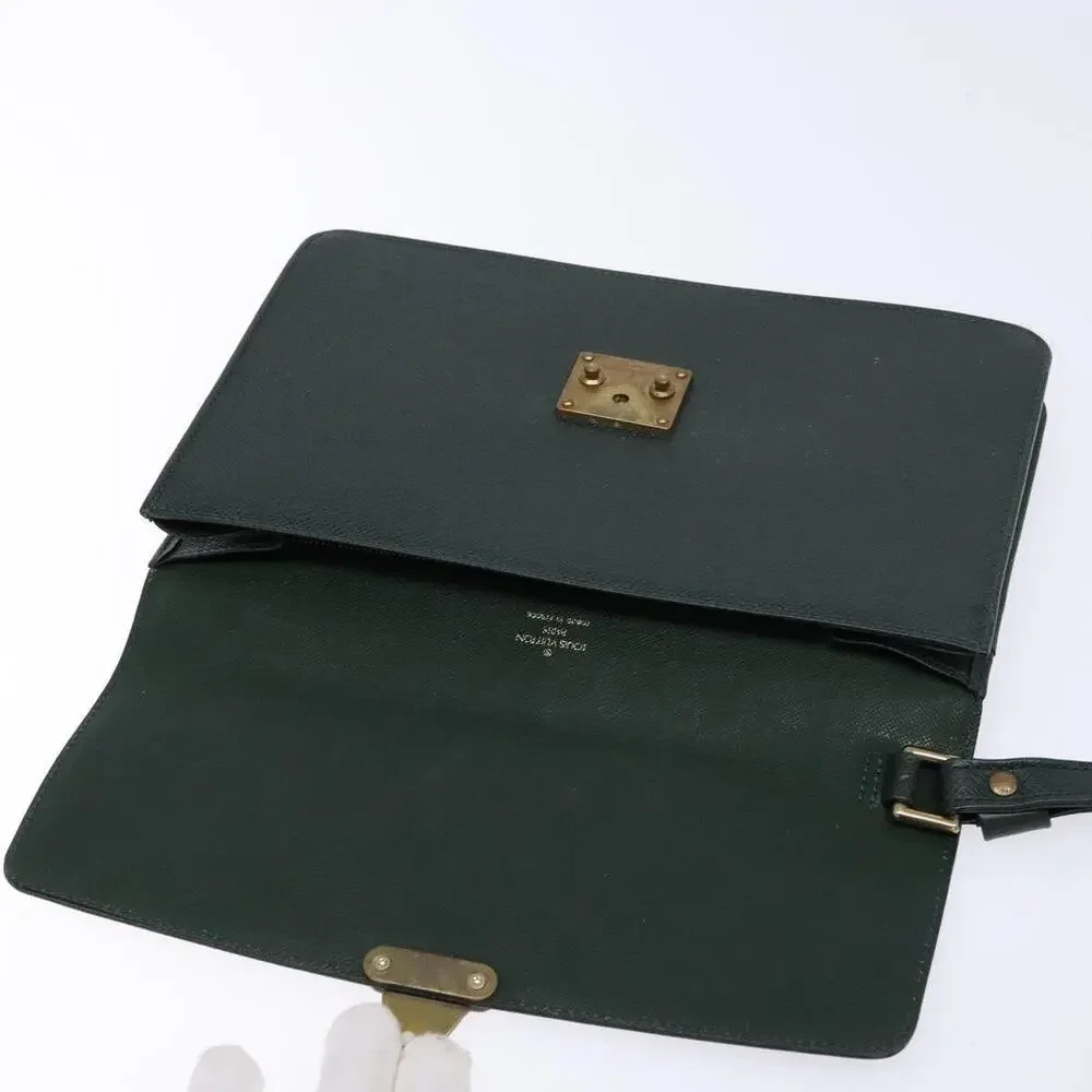 Louis Vuitton Taiga Pochette Kourad Clutch Bag Green